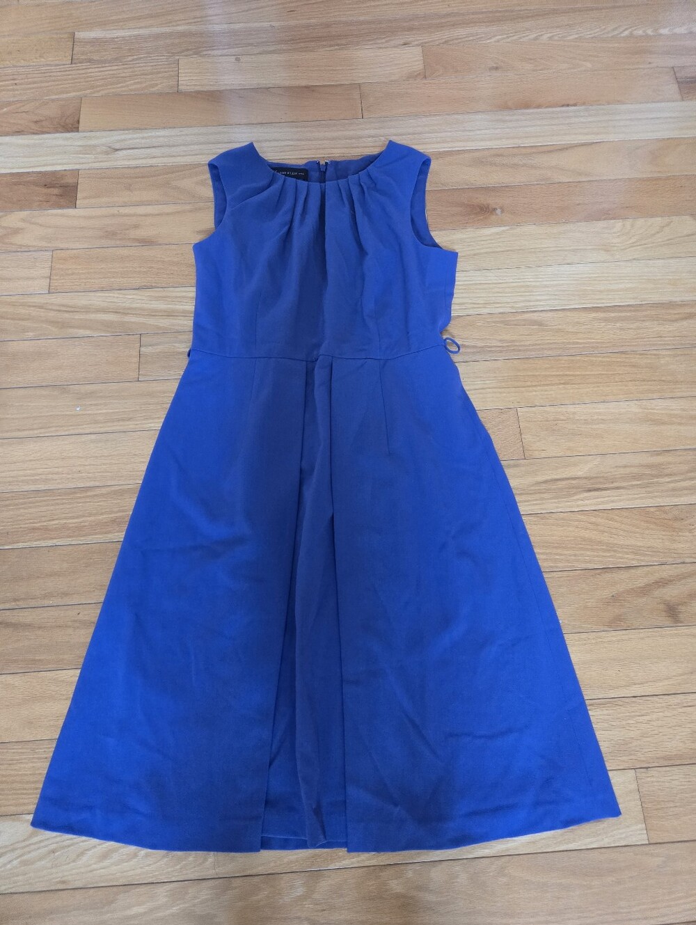 Anne Klein  Sleeveless Cobalt Blue Fit-and-Flare Dress